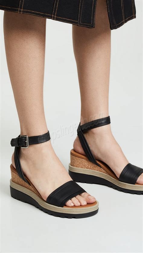 See By Chloe Robin Wedge Sandal in Black 